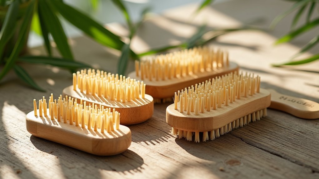 sustainable bamboo hair brushes