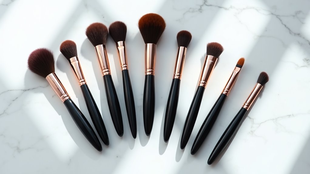 top contour makeup brushes
