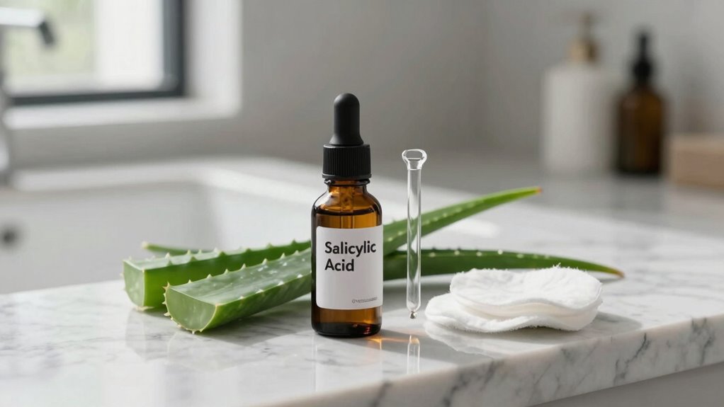apply salicylic acid nightly gradual dosing