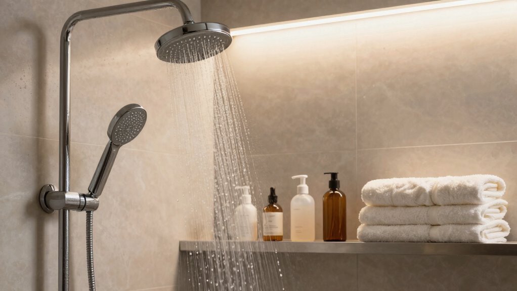 balanced warm shower for skin