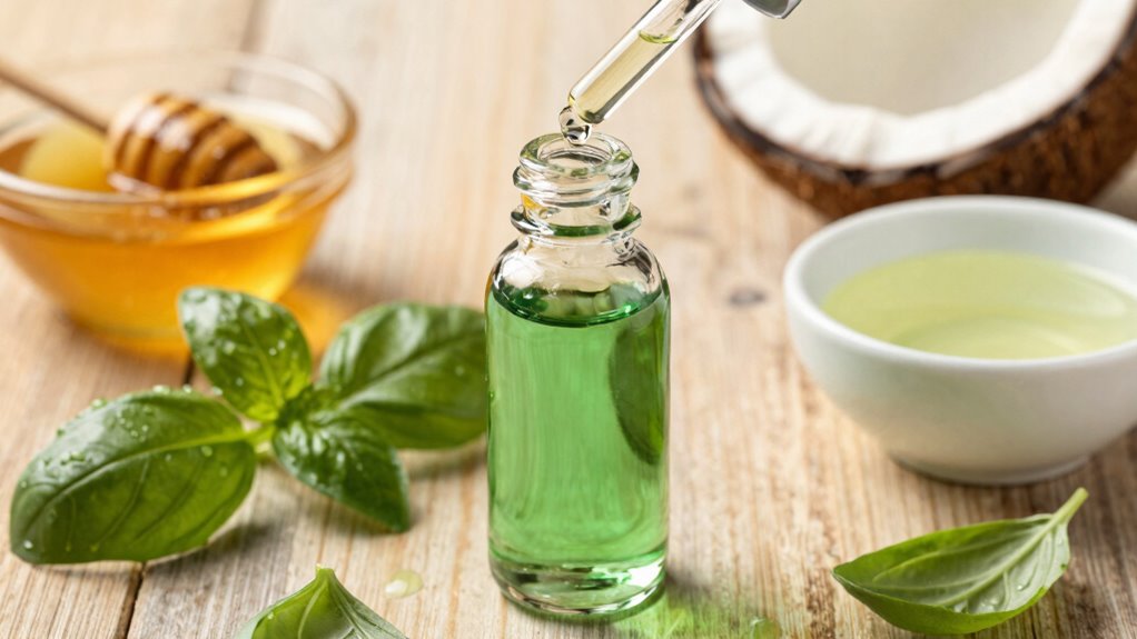 basil oil skincare blends