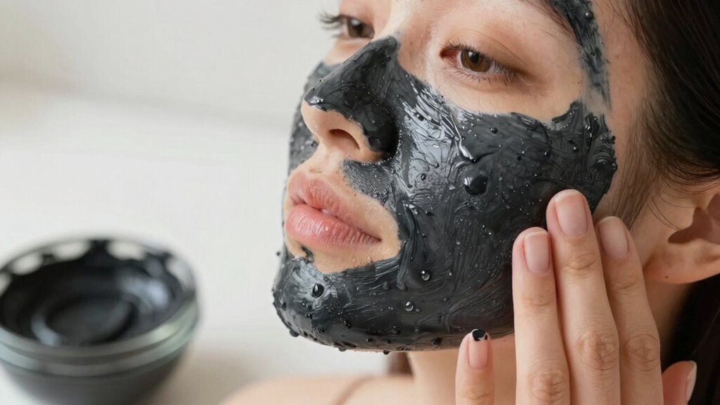 black clay masks cleanse brighten balance