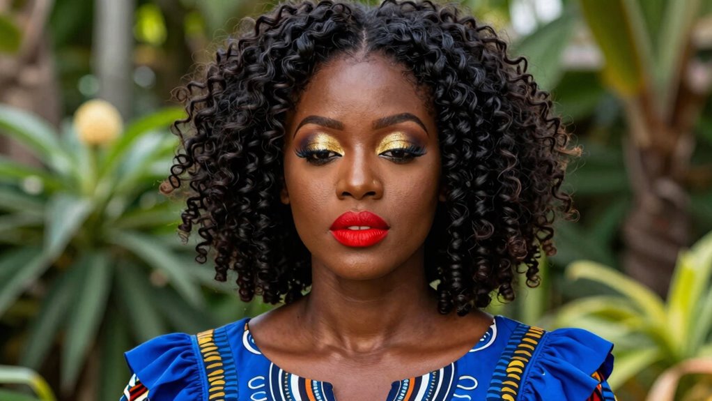 bold colors enhance deep skin tones