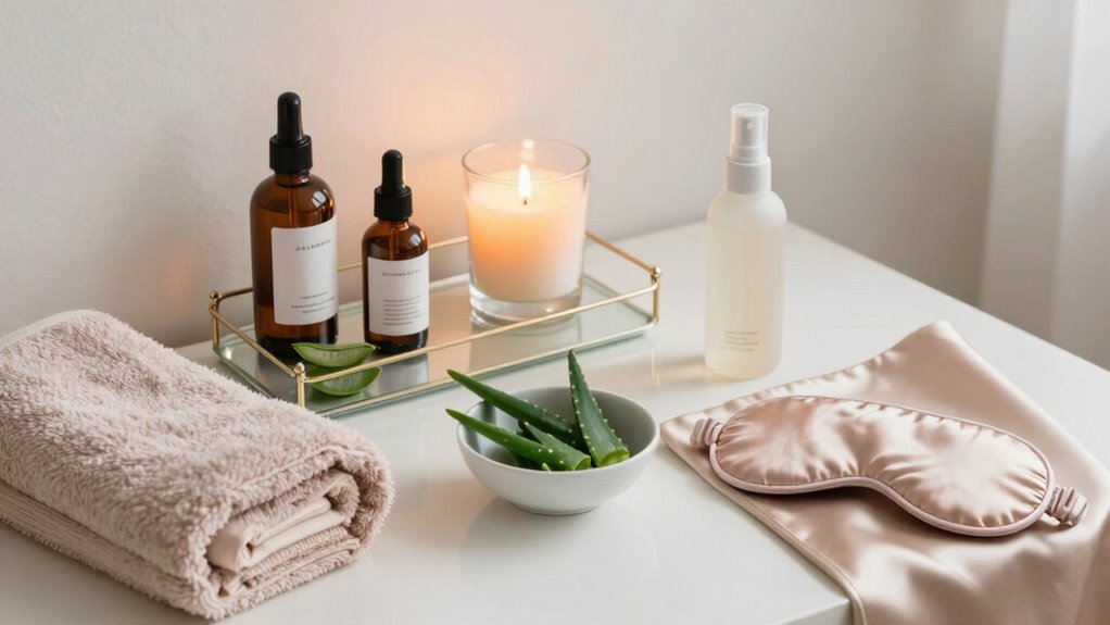calm luxurious skincare ritual