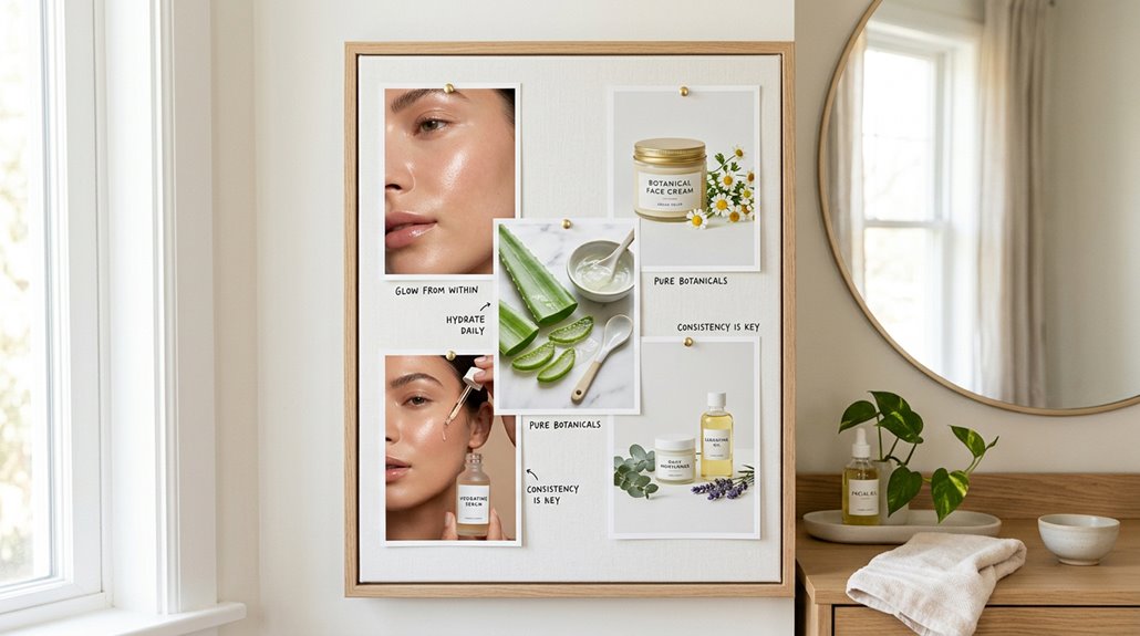 clean skin motivation board ideas