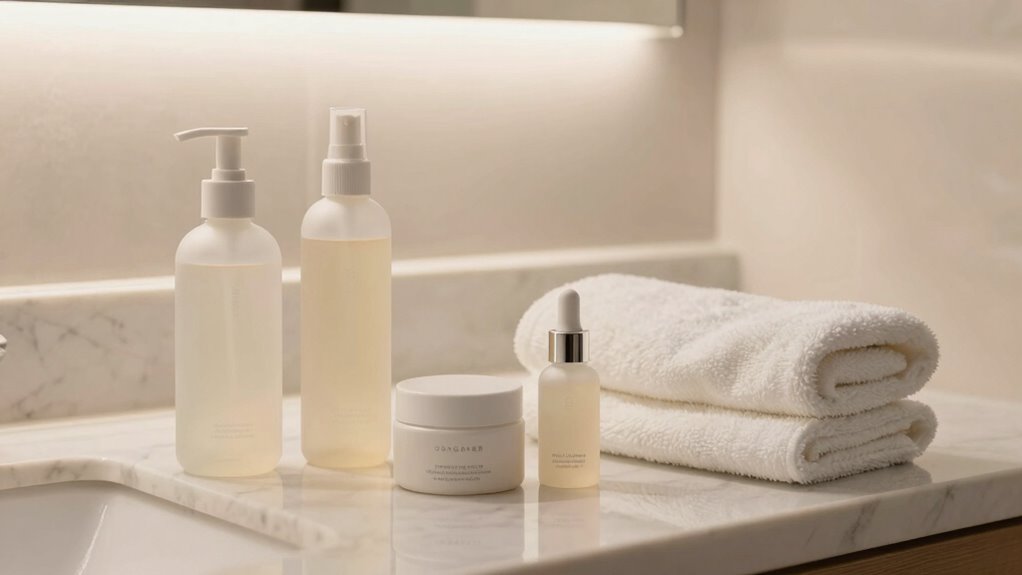 consistent simple nighttime skincare routine