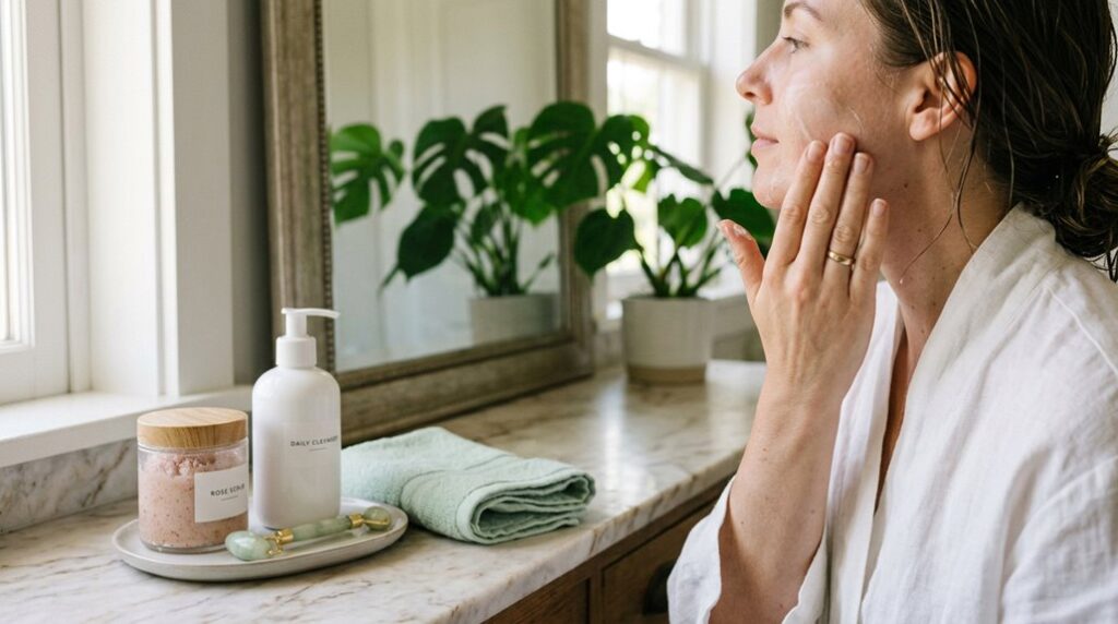 daily skincare morning and night routine
