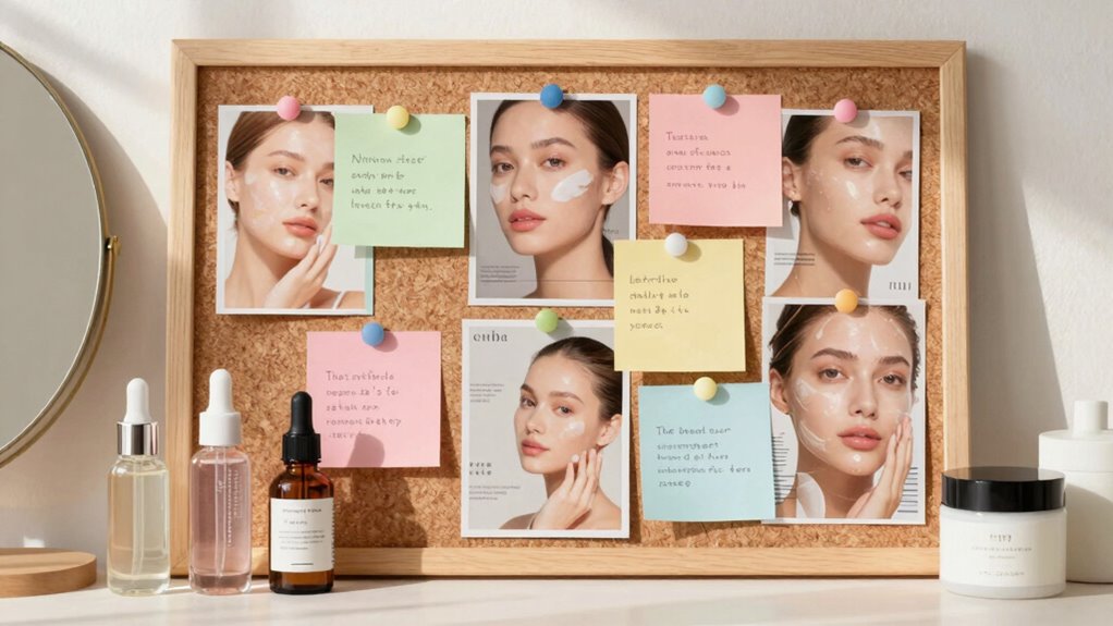 digital or physical skin care vision board