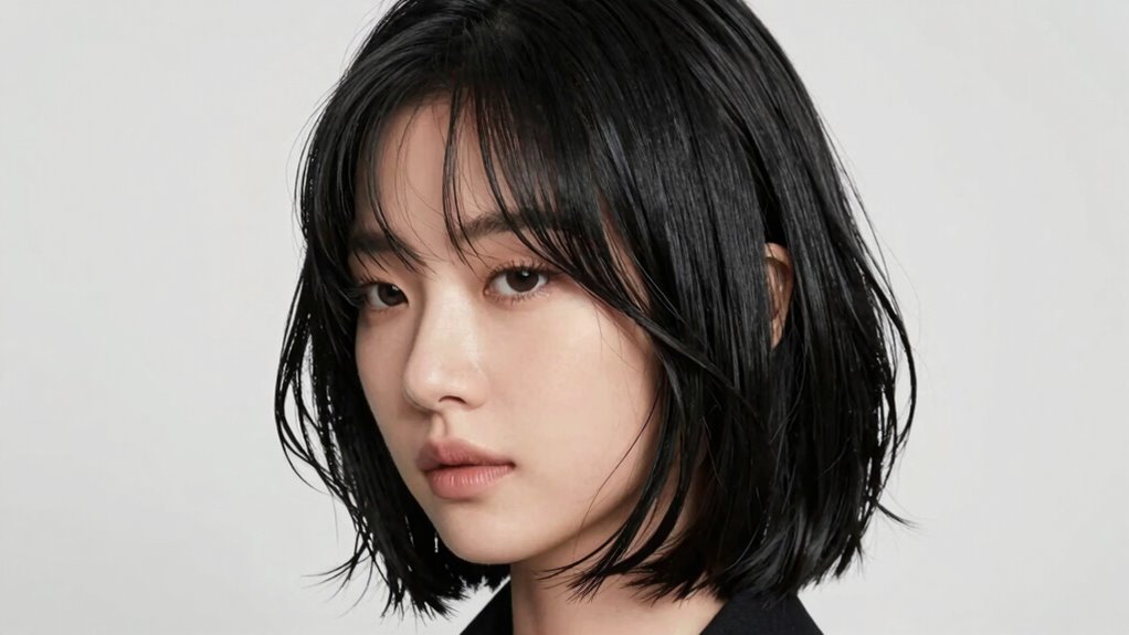 effortless chic korean bob styling