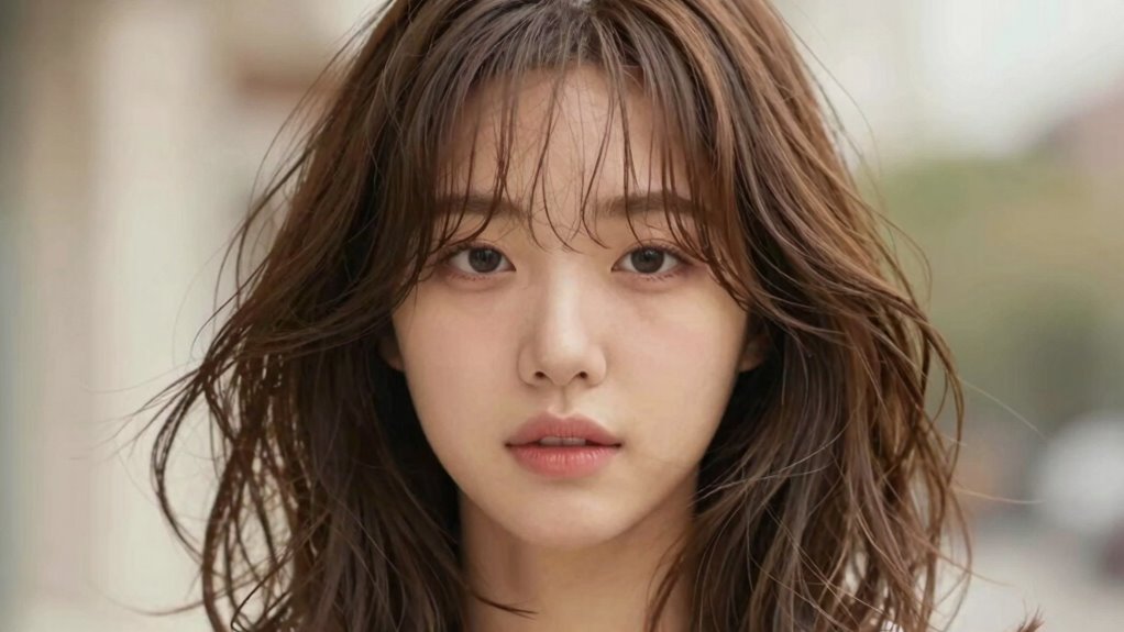 effortless volume layered korean hair
