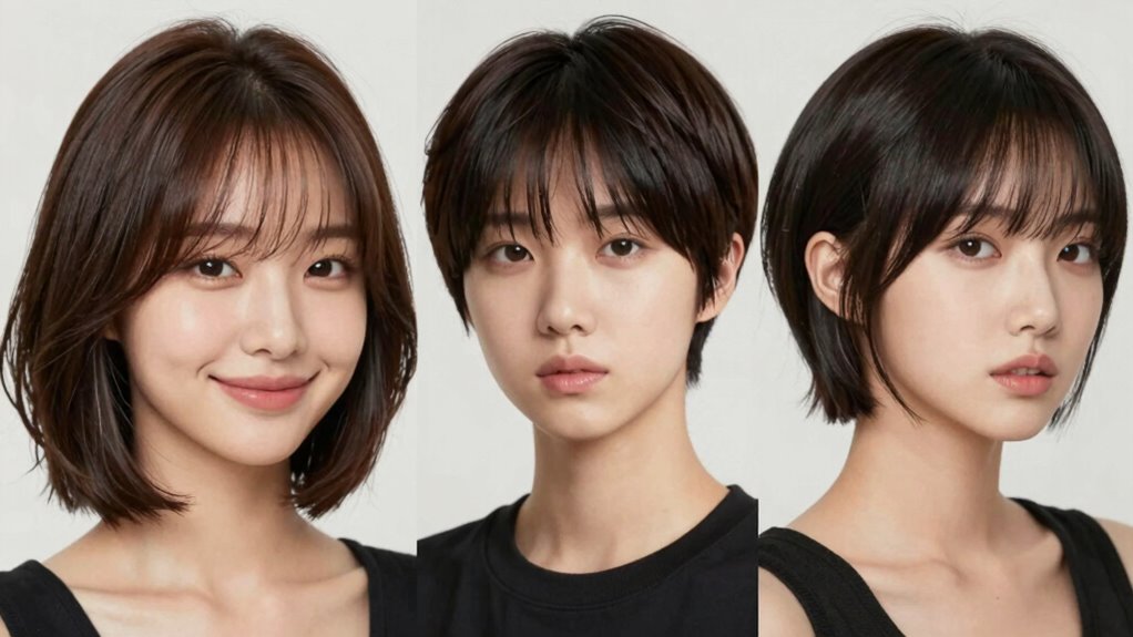 flattering korean hairstyles by shape