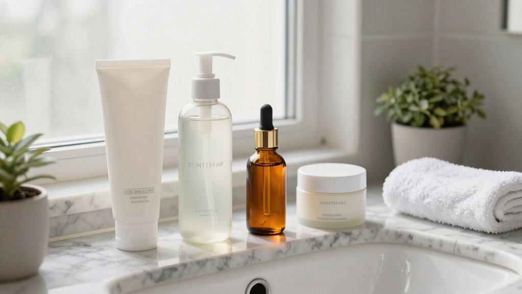 gentle cleanse alcohol free toner serums spf