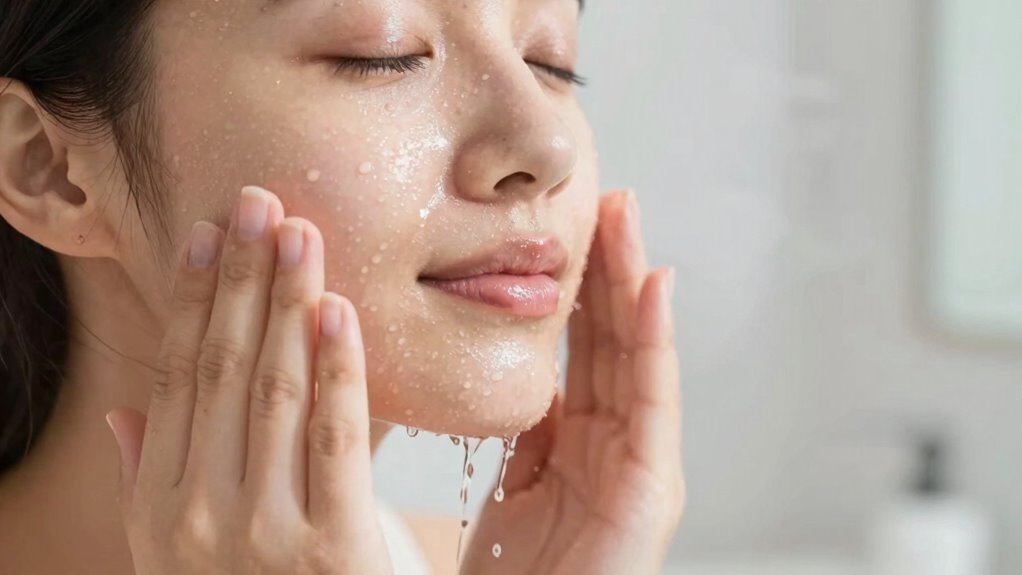 gentle cleansing prevents clogged pores