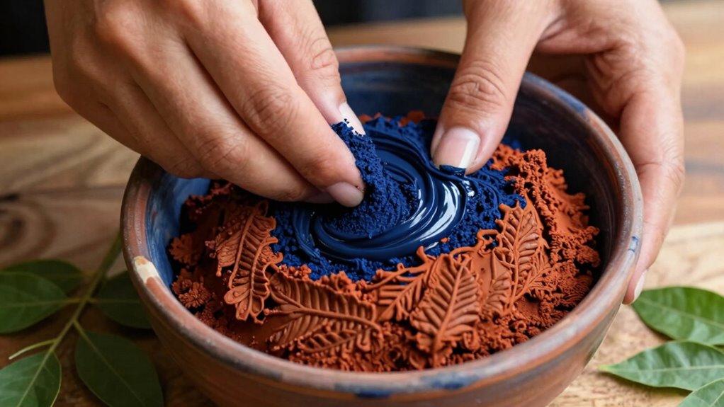 henna and indigo color fusion