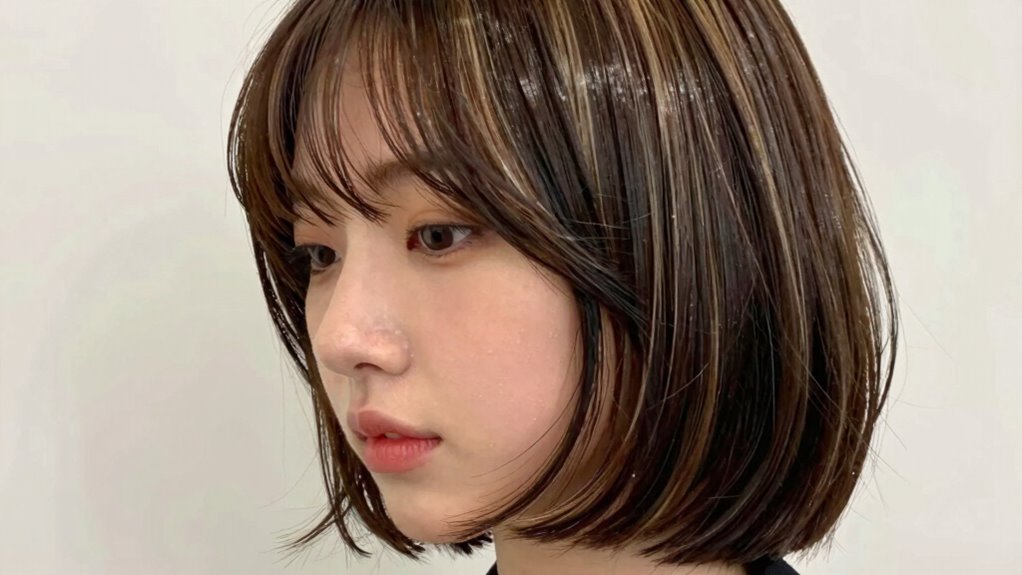 korean 2 in 1 bob contrast