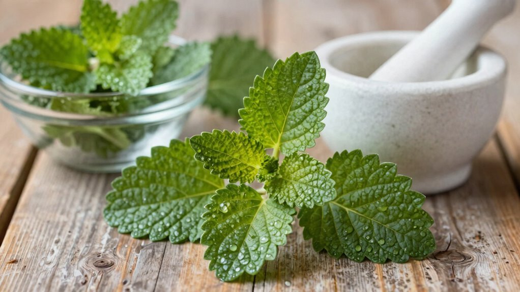 lemon balm soothes irritated skin