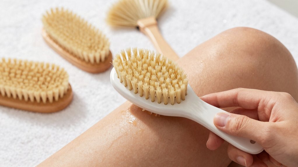 long handled for back exfoliation