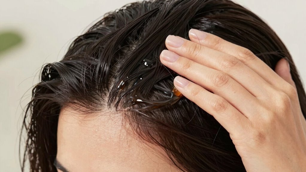 mix with lighter oil scalp massage