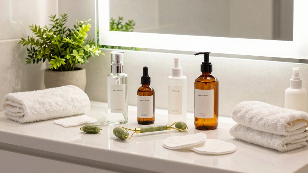 morning and night skincare hydration cleansing layering protection