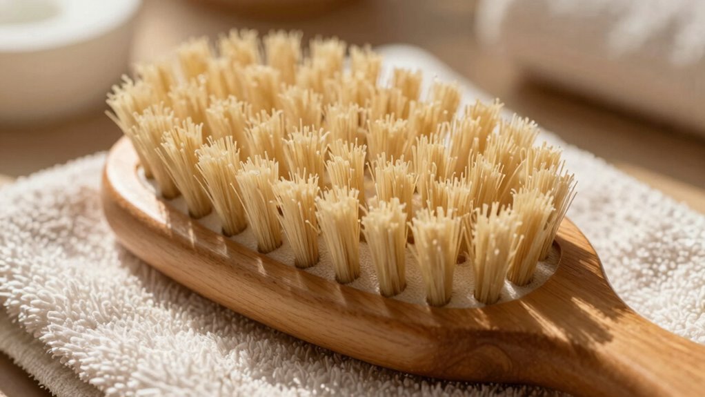 natural gentle brushes for exfoliation