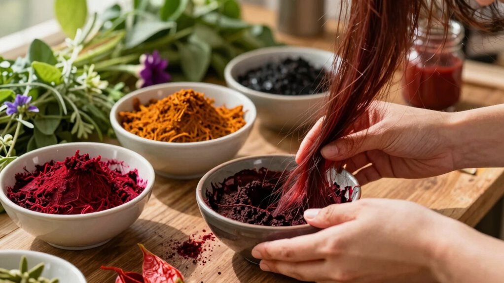 natural red auburn natural dyes