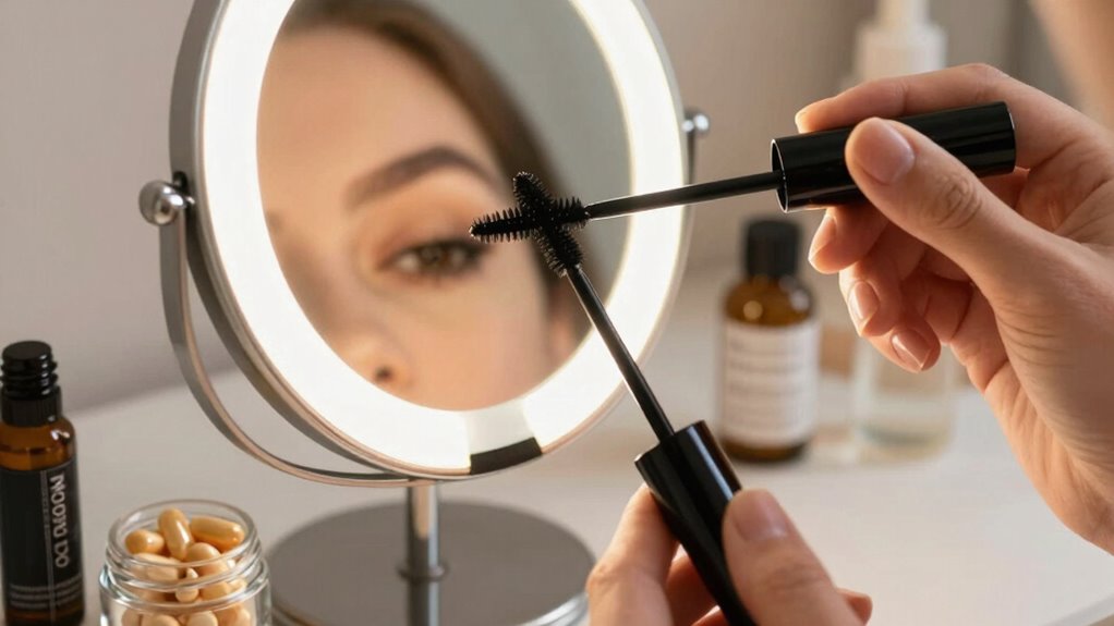 nourish lashes with nutrients
