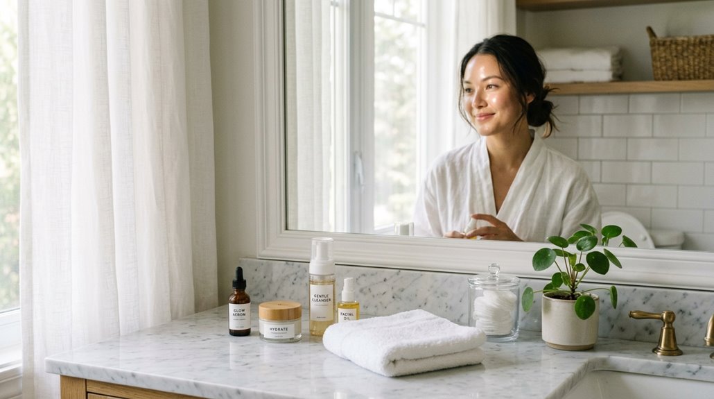 seven step morning skincare routine
