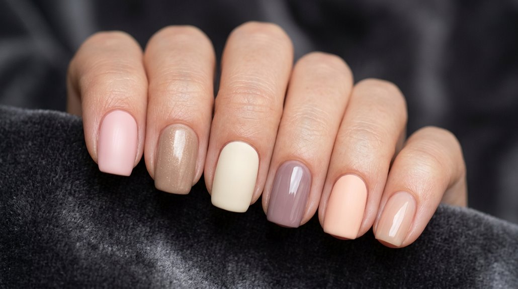 six natural nail color ideas
