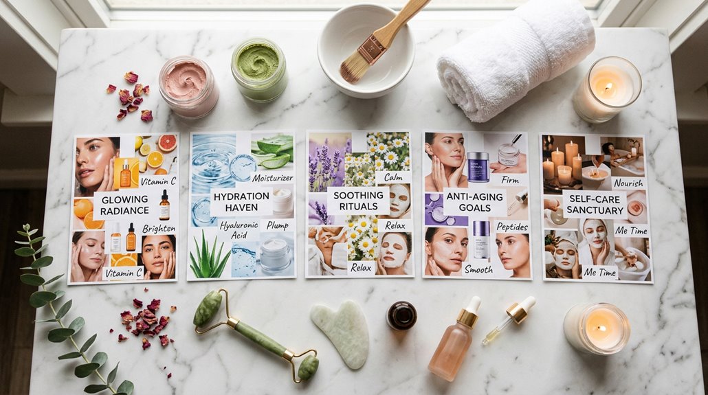 skincare goals vision board