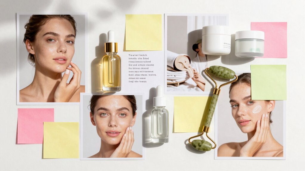 skincare goals visualized tracked progress