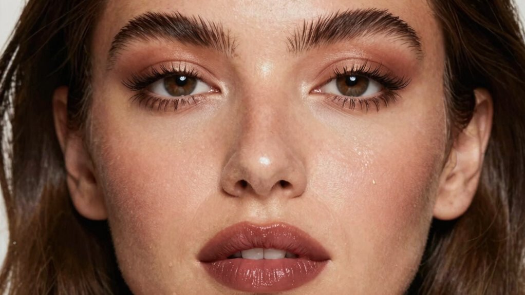 soft nude lips defined glossy