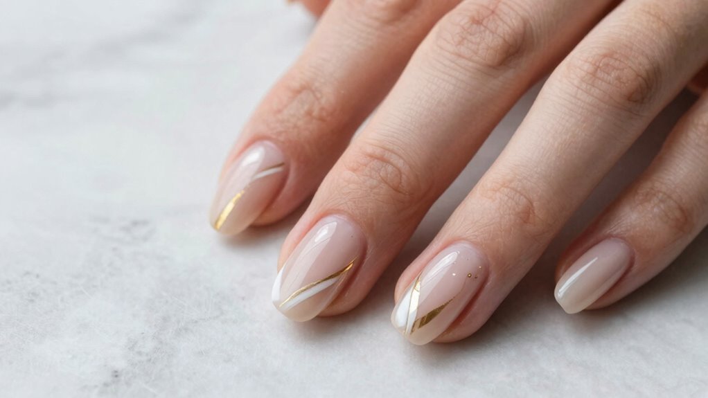 subtle minimalist nail artistry