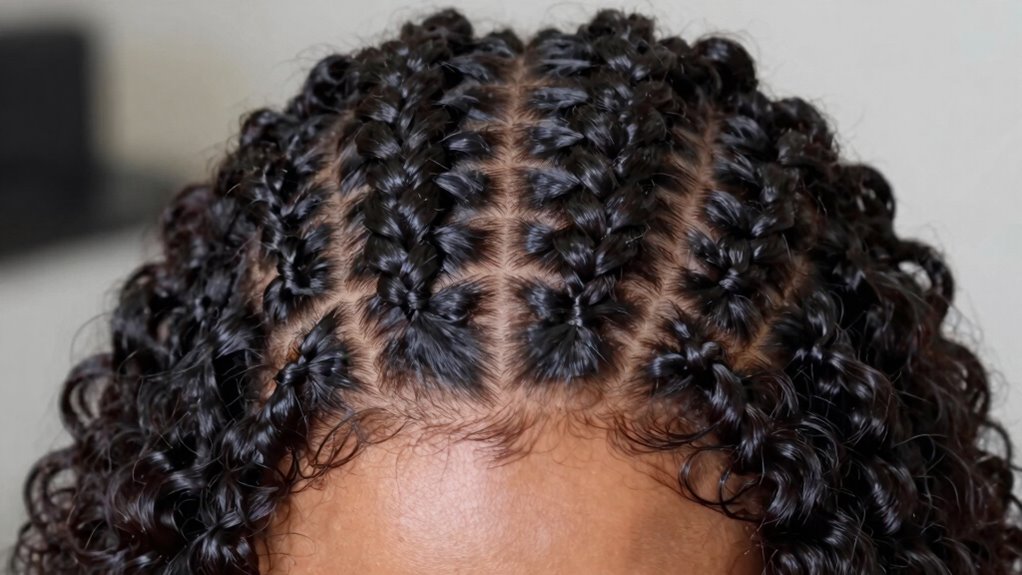 three section braid with even tension