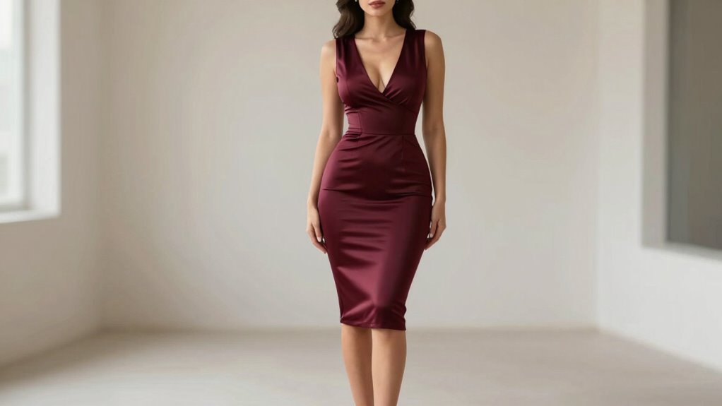 wrap waist emphasizing silhouettes