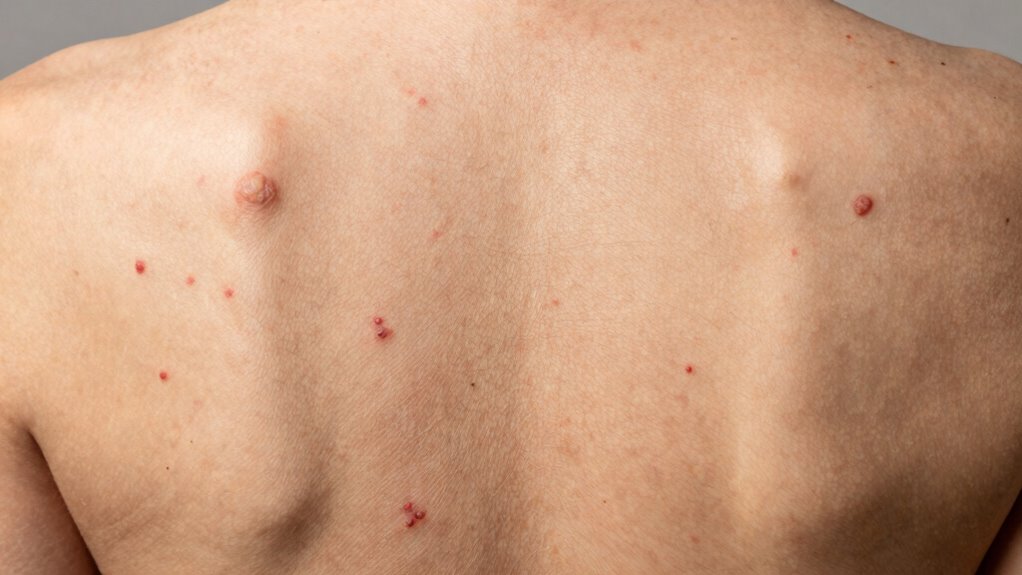 back acne types by severity