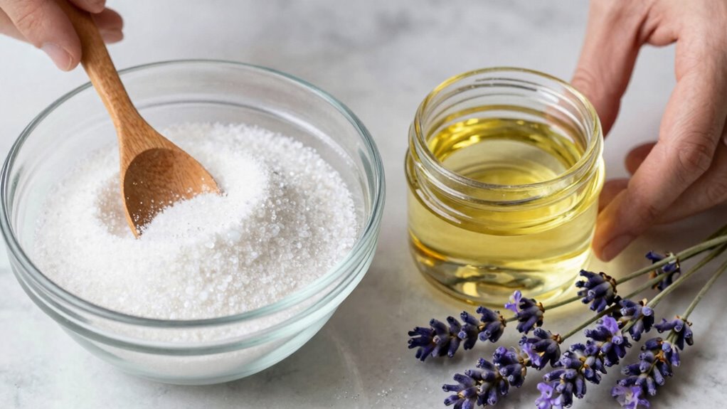 coconut oil sugar scrub recipe