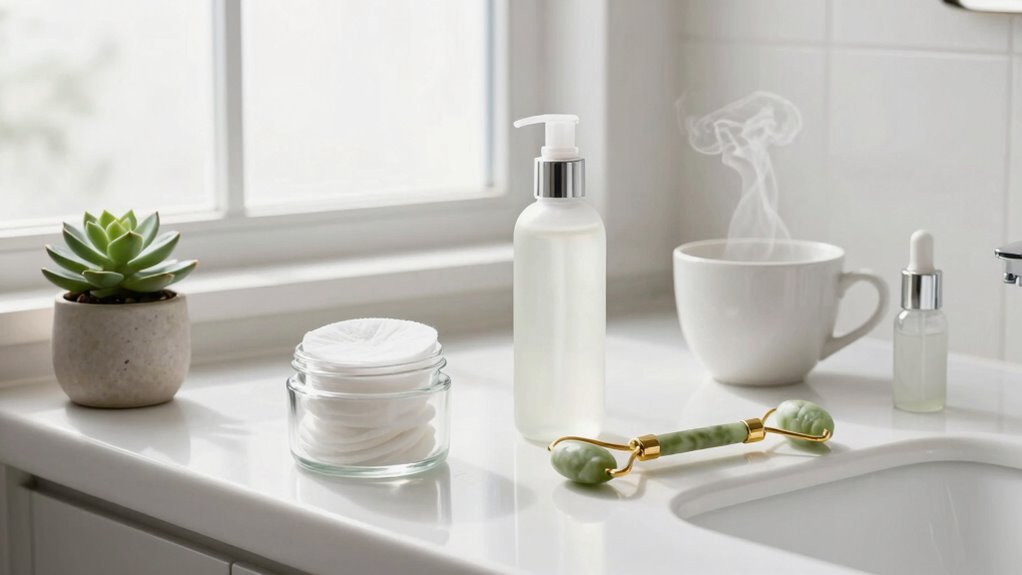 consistent minimalist skincare routine