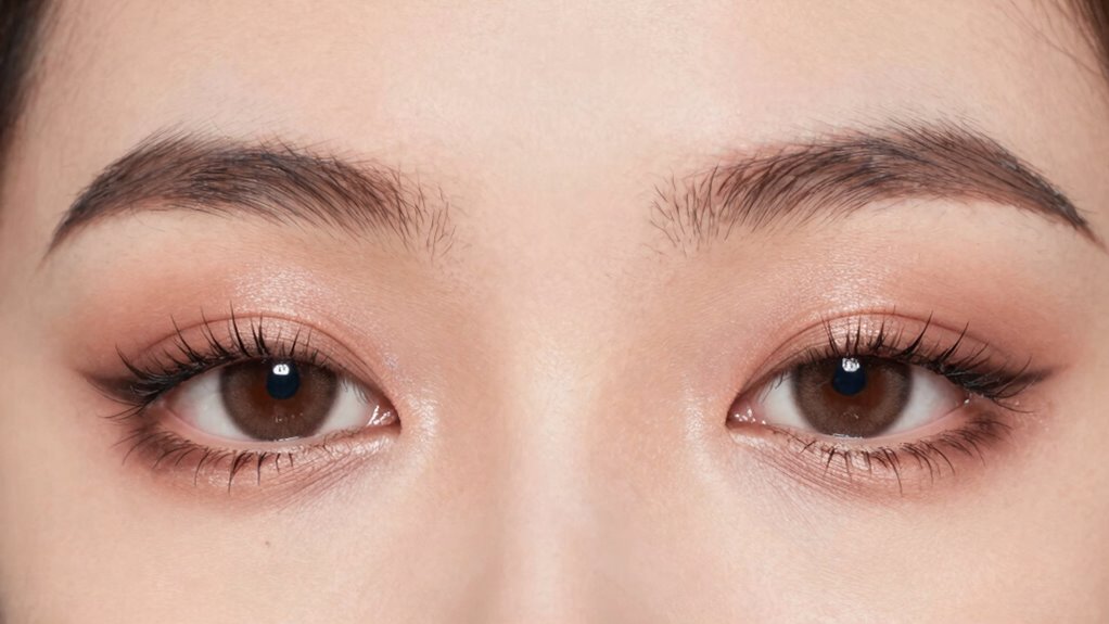 dewy taupe minimal makeup