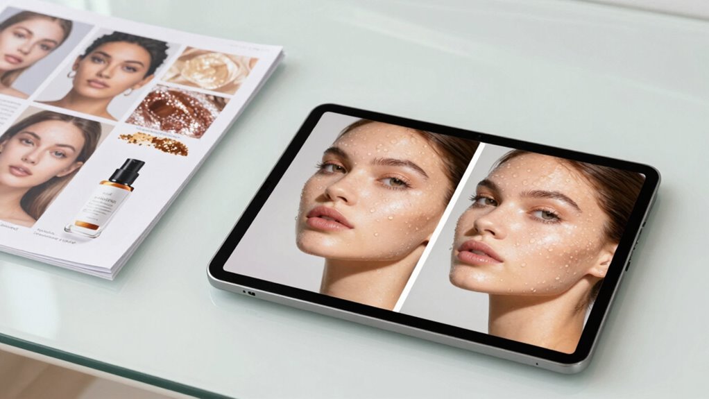 digital vs physical skincare vision boards