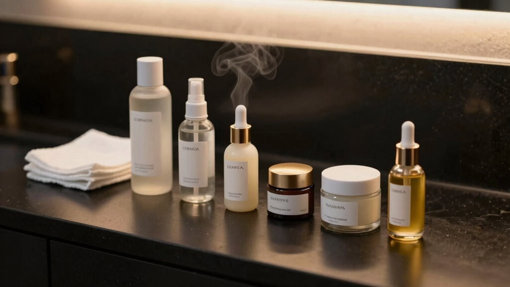 evening routine cleanse exfoliate hydrate protect