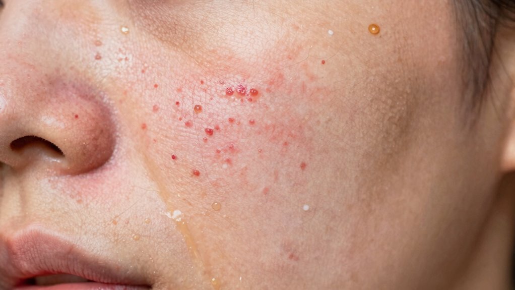 excess oil clogged pores bacteria