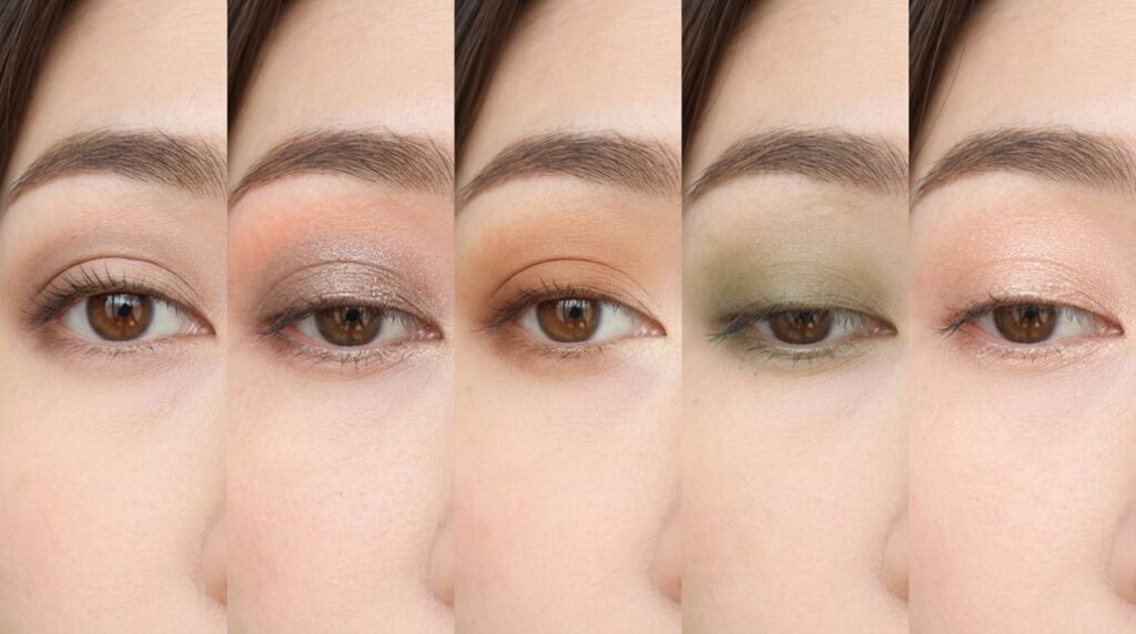 five natural eyeshadow looks