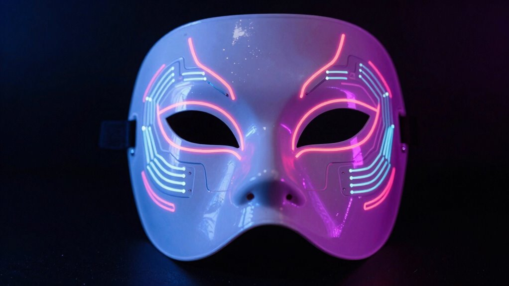 handcrafted resin ekko mask brass accents
