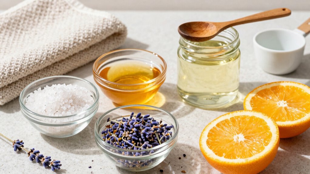 homemade scrubs ingredients ratios storage