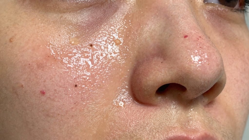 hormonal spikes increase oil production