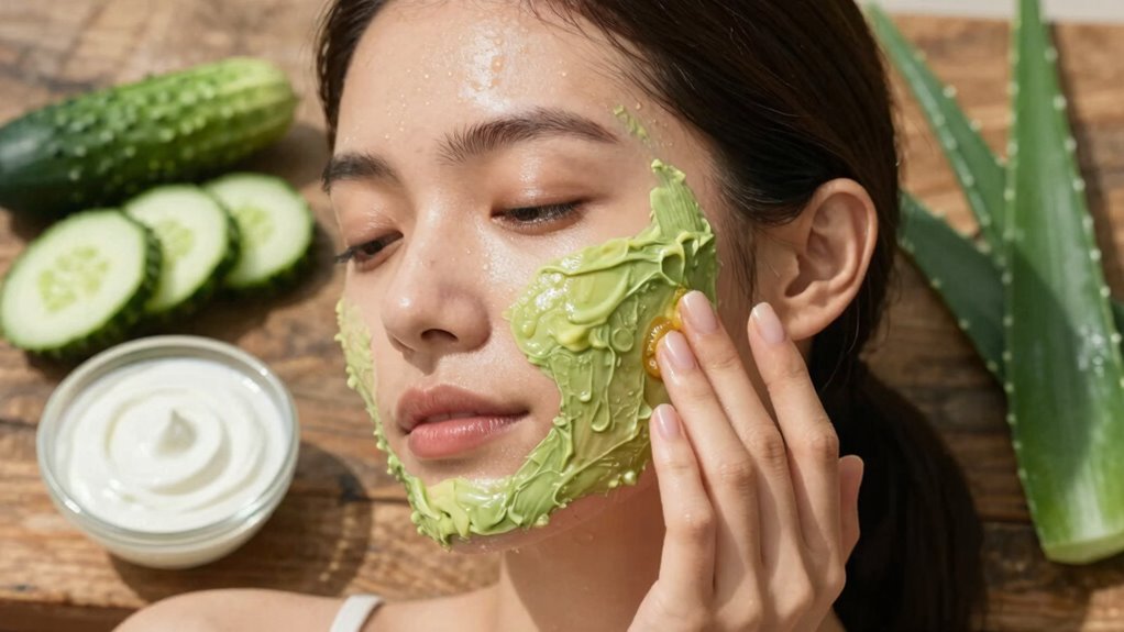 hydrating base with exfoliating spices