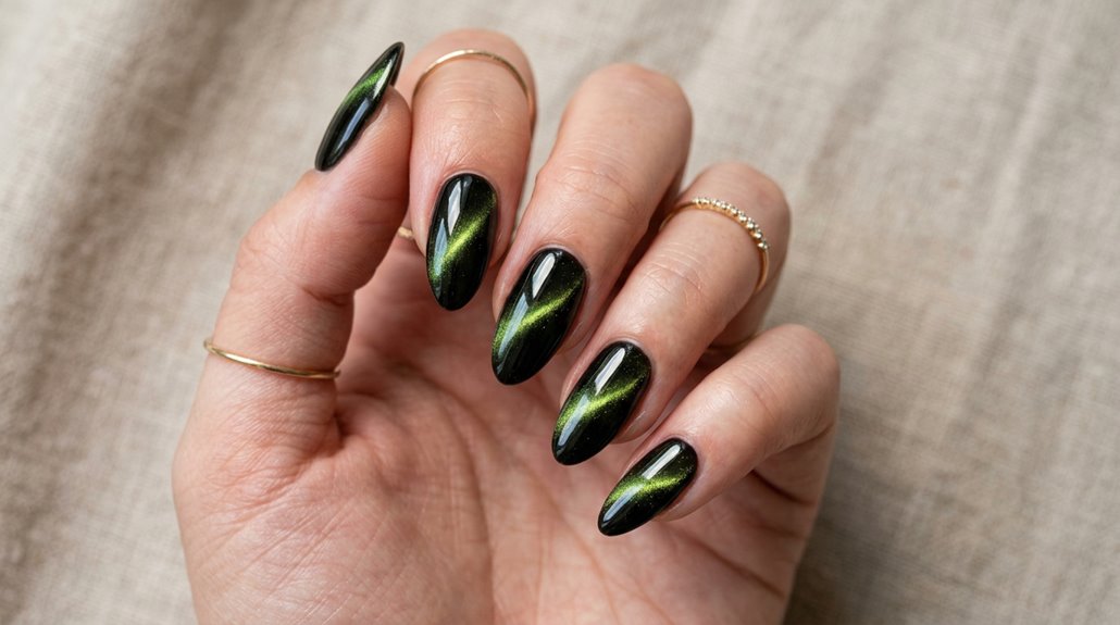 korean cat eye nail designs