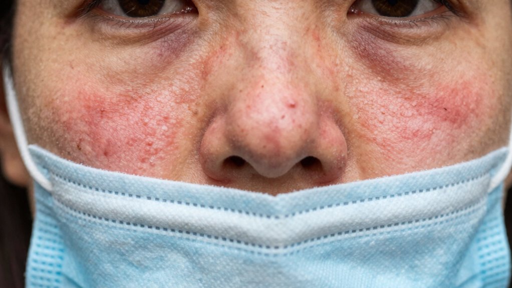 mask use worsens acne and irritation