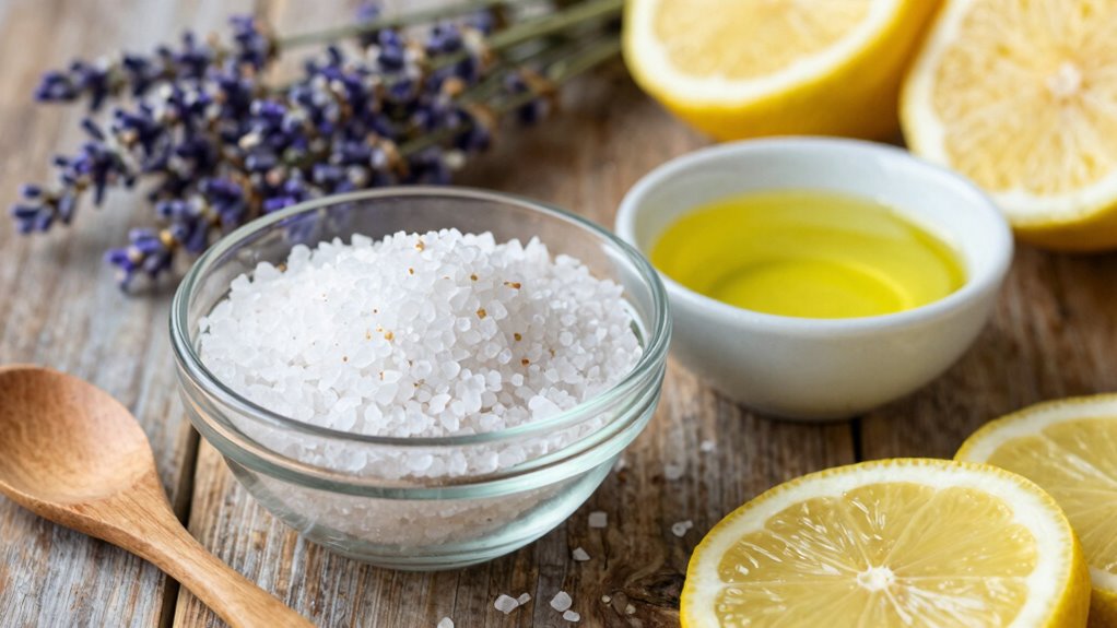 mineral salts with nourishing oils