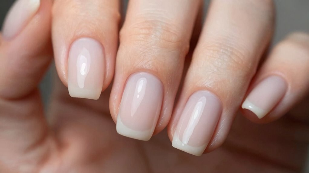 minimalist neutral nails with simplicity
